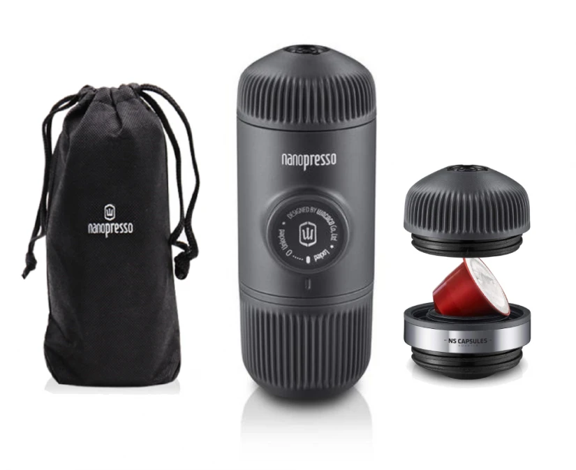 Wacaco Nanopresso Portable Espresso Maker + NS Adaptor + Bag, Grey 4 Wacaco Nanopresso Portable Espresso Maker + NS Adaptor + Bag, Grey - Image 2